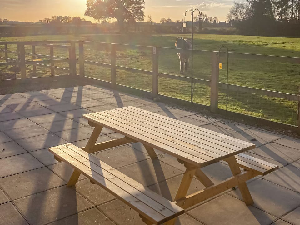 Sitting-out-area | Ivy Grange Cottage, Wistow, near Selby