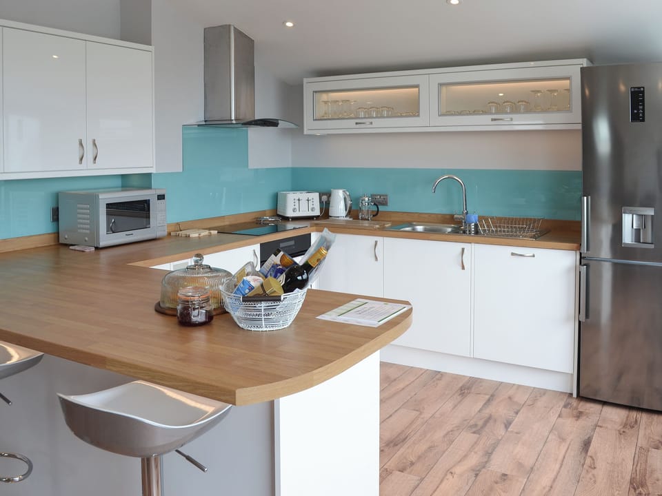 Kitchen area | Penfose Apartment, Mevagissey