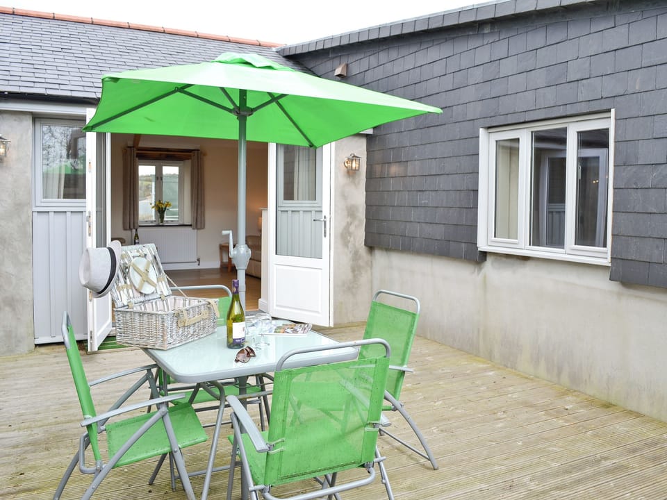 Outdoor eating area | Tresidder Barn, Constantine, near Falmouth