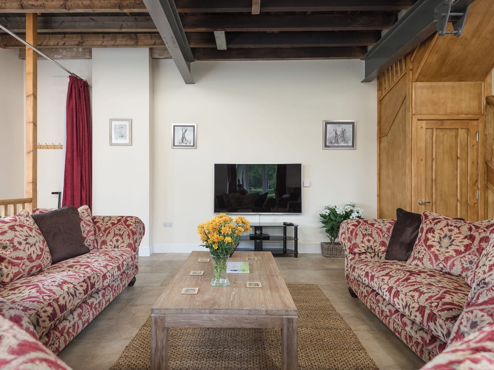 Cosy living area with 65" Freeview Smart TV, DVD player | Haven View - Riverside Barns, Wainfleet St. Mary, near Skegness