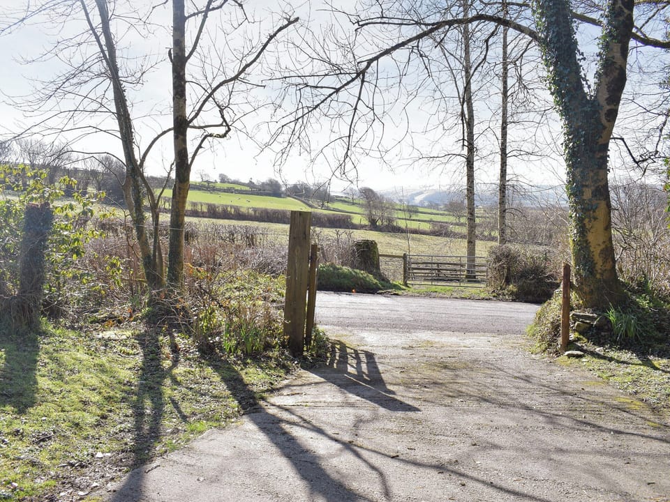 Entrance from a quiet country lane | Tynlone Villa, Swyddffynnon, near Devils Bridge