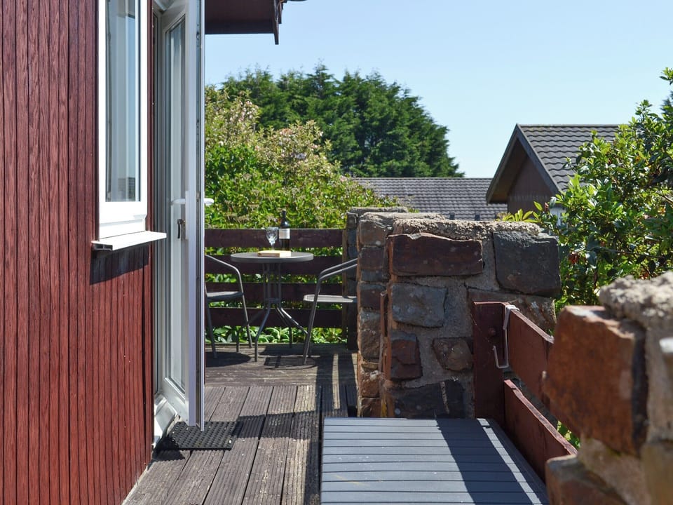 Sitting out area | Pleasant Spot Lodge, Hartland Forest, near Bideford