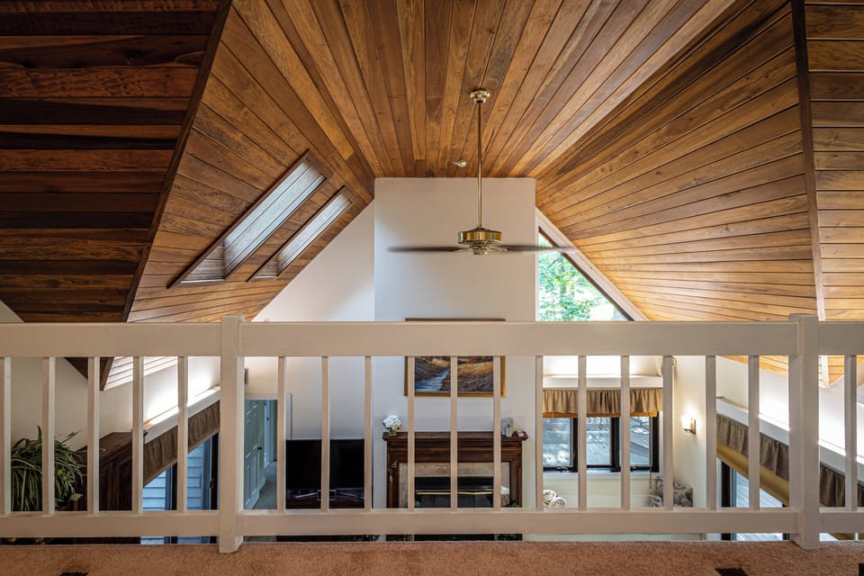 Upstairs Loft (over-looking downstairs).    