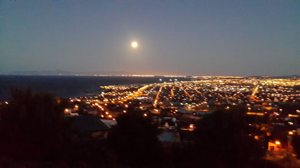 Sunset views over Gordons Bay from the Villa balcony