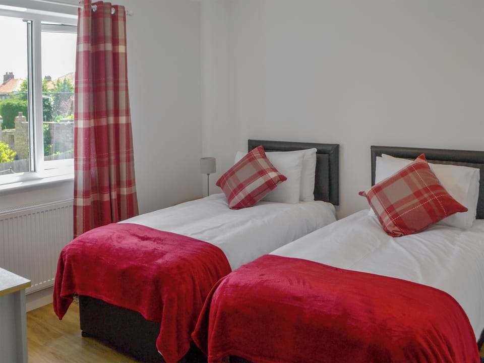 Comfy twin bedroom | ROK House, Amble