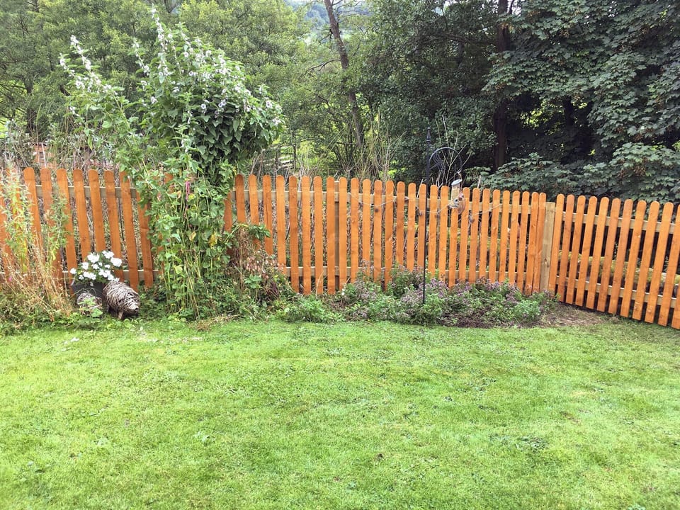 Spacious lawned garden | Beckside Cottage, Great Fryupdale