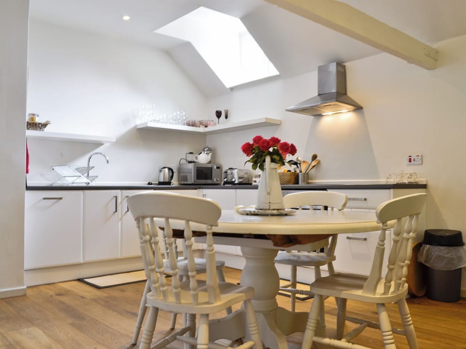 Open plan living/dining room/kitchen | The Downs Barn Lodge, Frampton Mansell, nr. Stroud