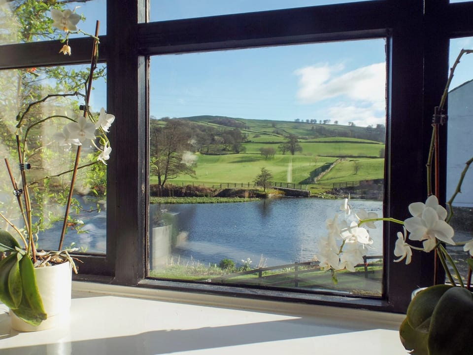 Lovely views over the riverfrom the bedroom | Four Seasons, Cowan Head, near Kendal