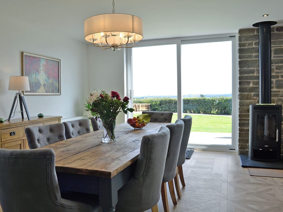 Stylishly furnished dining area | The Steading - Glenskinno, Montrose
