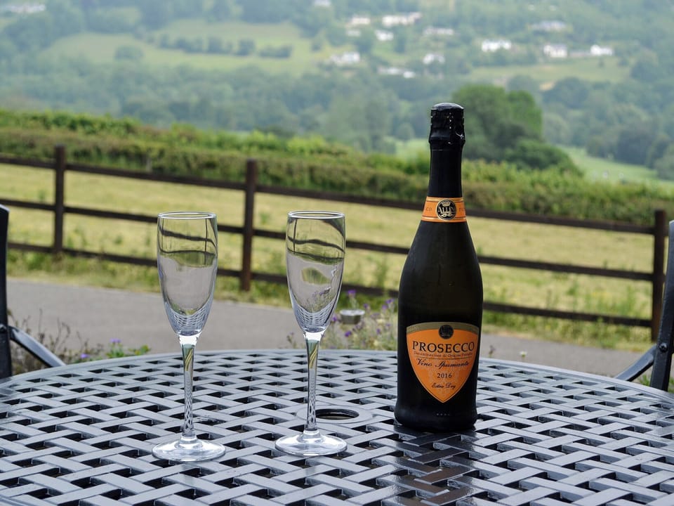 Relaxing sitting-out-area | Bwthyn Clyd, Llangollen, near Wrexham