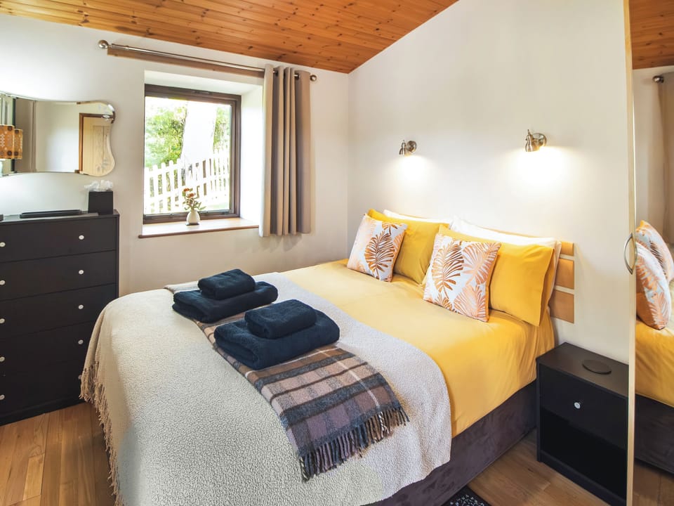 Double bedroom | Ash Lodge at Lon Lodges, Near Rhayader