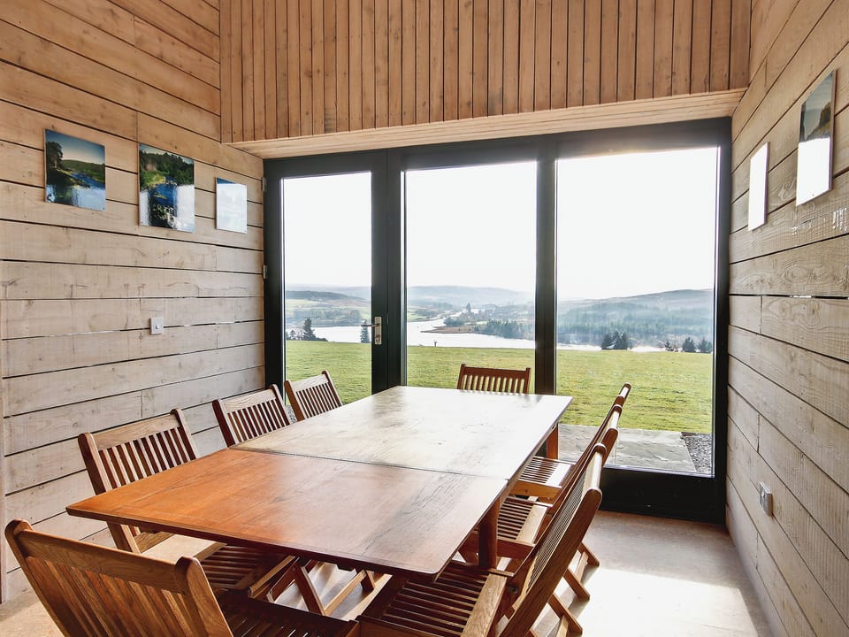 Dining room with breathtaking views | Lairg Estate - Phil&rsquo;s House - Lairg Estate , Lairg