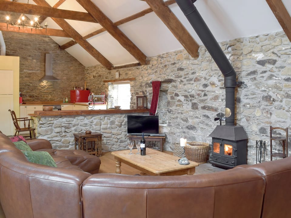 Charming open plan living space | Upper Farms Barns - Swallow Lodge - Upper Farm Barns, Mathry, near St Davids