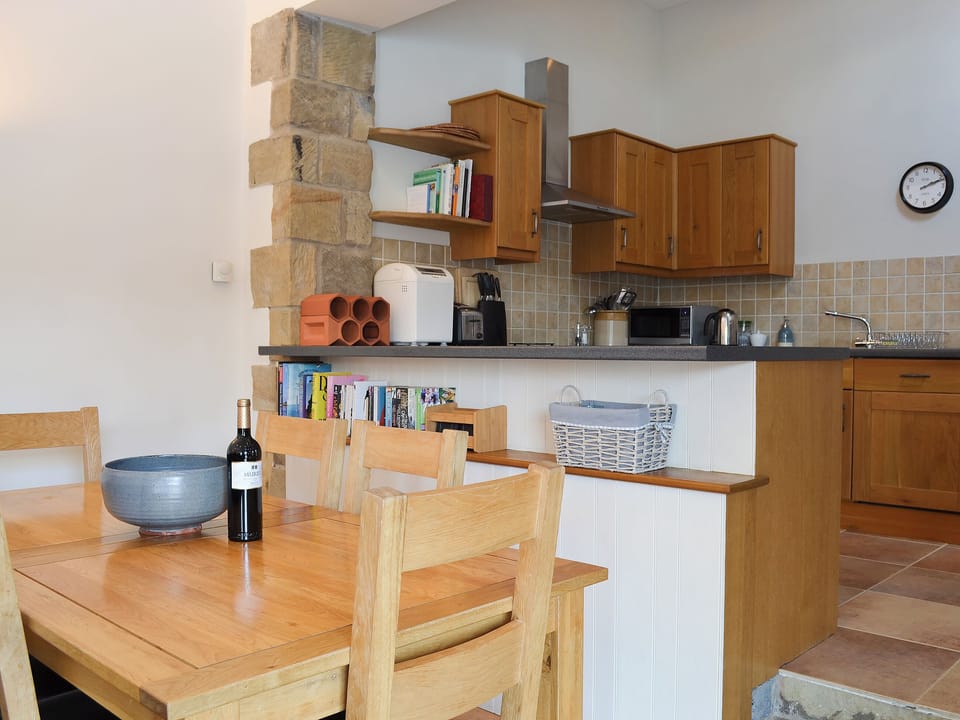 Lovely dining area | Riccal Heads - Grange Farm Cottages, Spaunton, near Lastingham