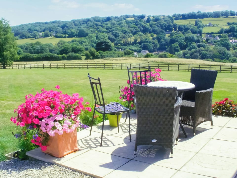 Sitting-out-area | Silver Birch Lodge, Horsley, near Stroud