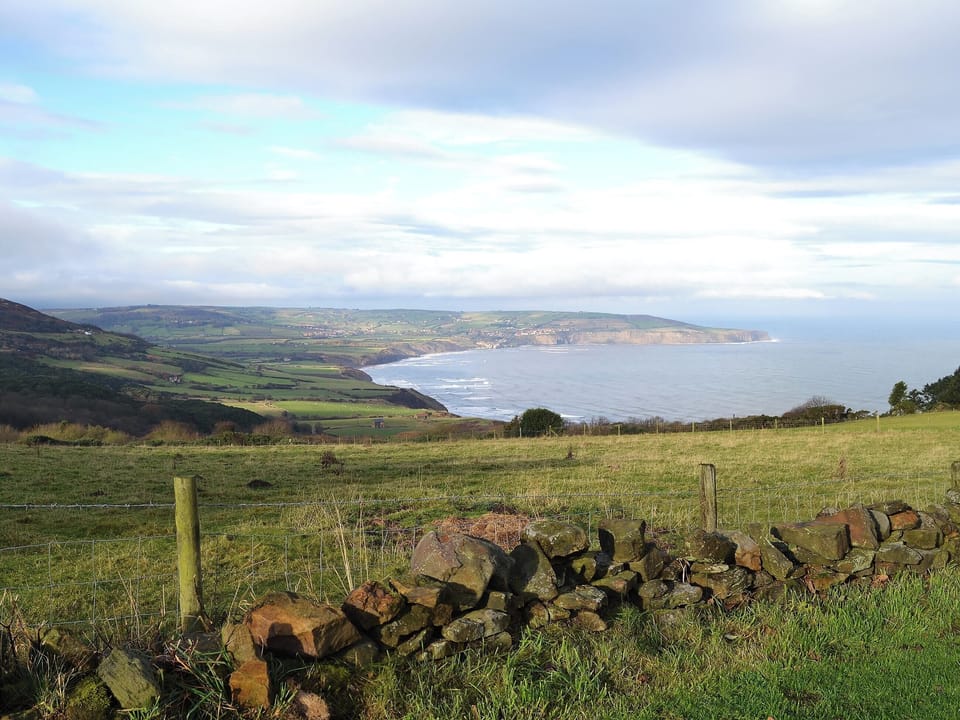 Ravenscar looking towards Robin hoods Bay