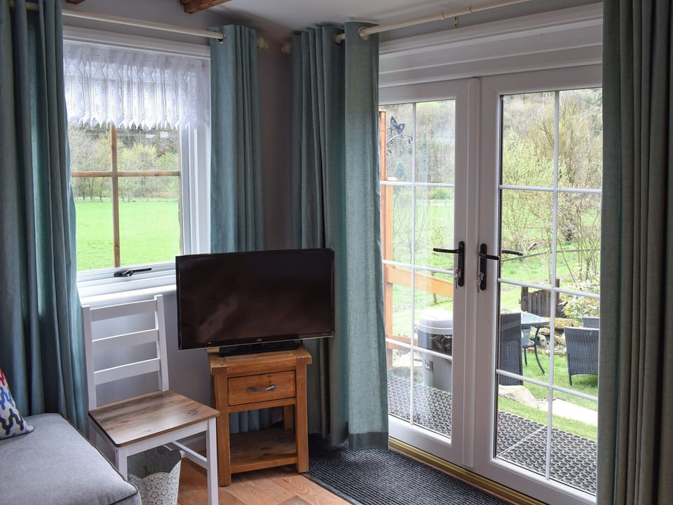 French doors leading to the outdoor garden area | The Shack, Beckhole, Goathland, near Whitby