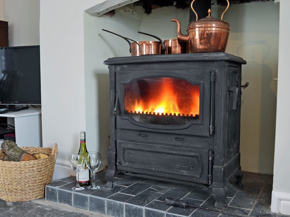 Cosy fire place | The Cider Barn, Combe, near Presteigne