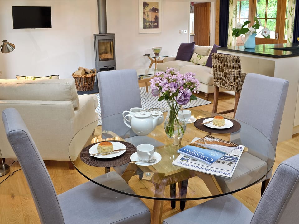 Open plan living/dining room/kitchen | Prideaux Farm Cottages - The Wagon House, St Blazey, nr. Par