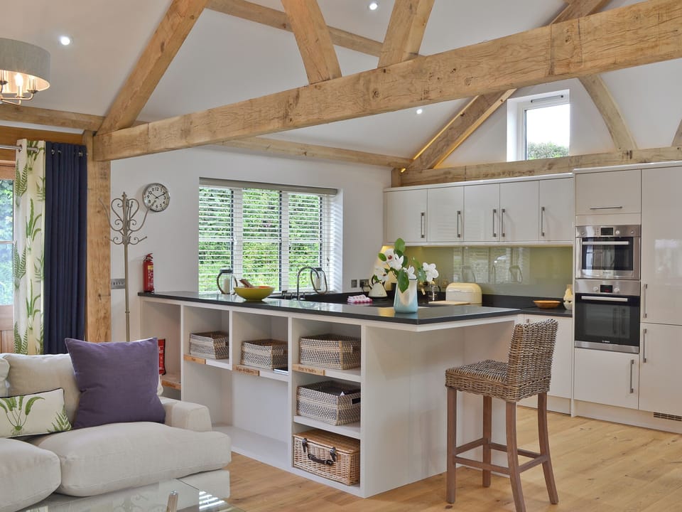 Open plan living/dining room/kitchen | Prideaux Farm Cottages - The Wagon House, St Blazey, nr. Par