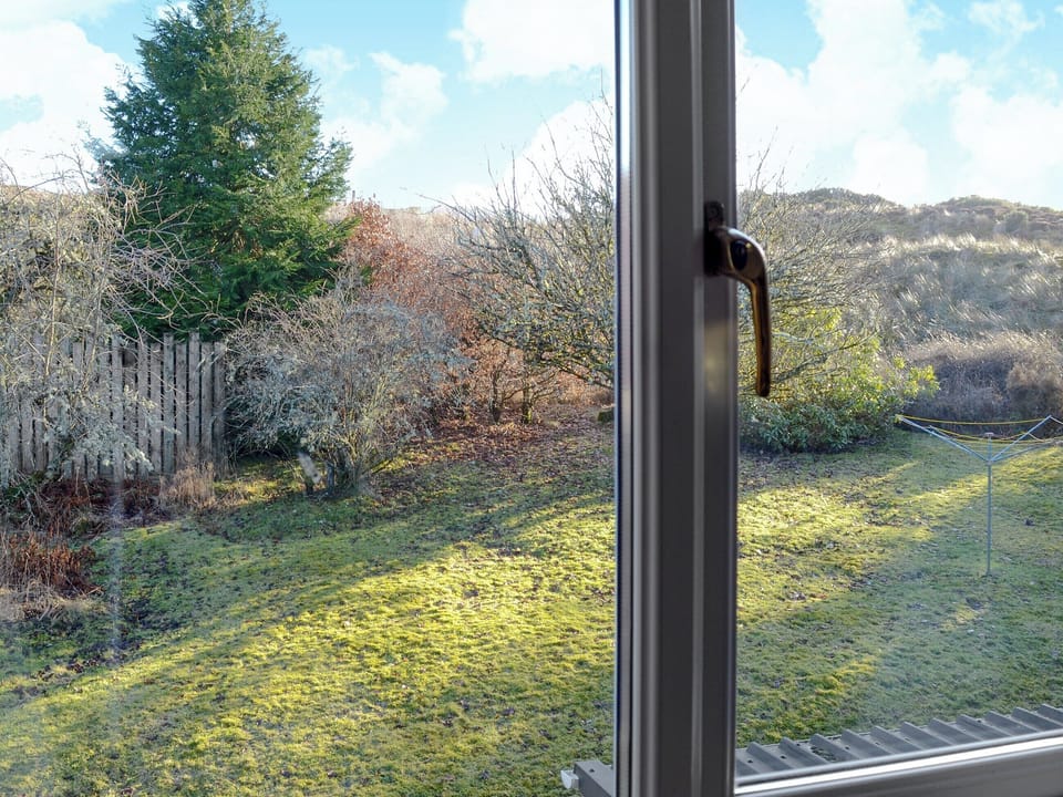 Views out to the garden | Lower Brae, Strath Oykel, by Ardgay