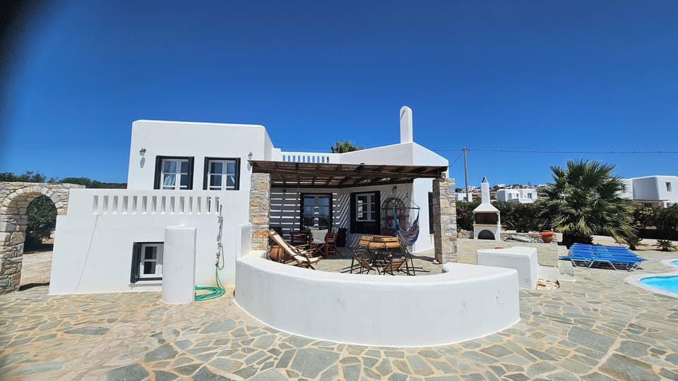 Front of villa
