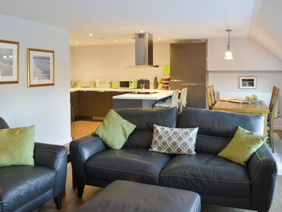 Well-designed open-plan living area | Alnwick Old Brewery Apartment, Alnwick
