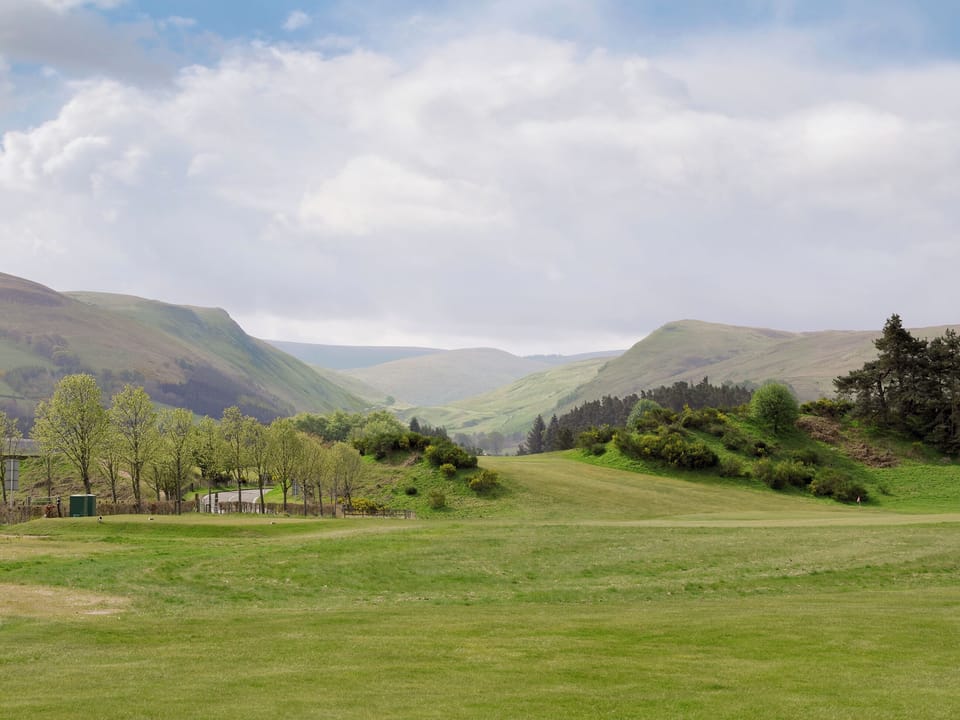 Gleneagles golf course with a view to Glen Devon