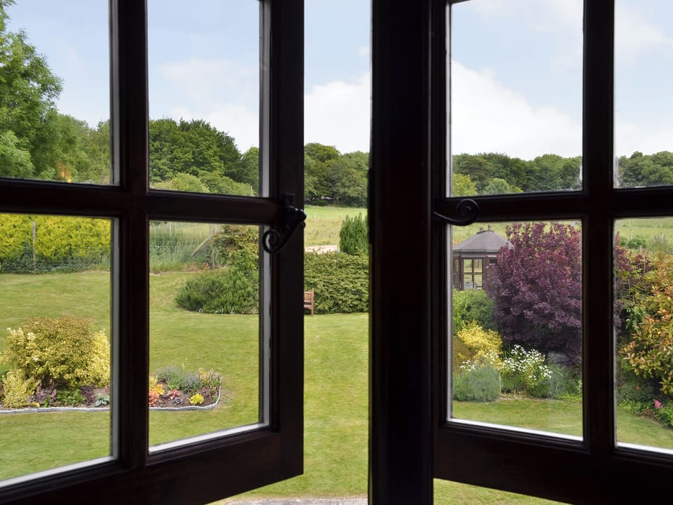 Lovely view from bedroom window | Shepherds Den - Drayton Farm Barns, East Meon, Petersfield