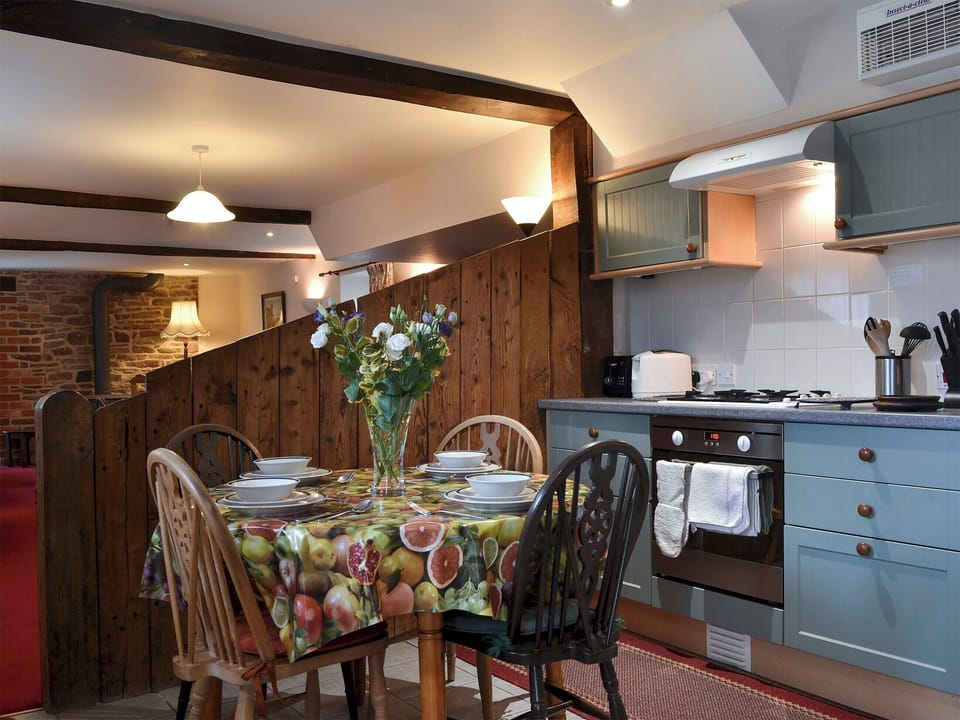  Beamed, well-equipped kitchen | Stoke Court Farm Barn, Stoke St Milborough, near Ludlow