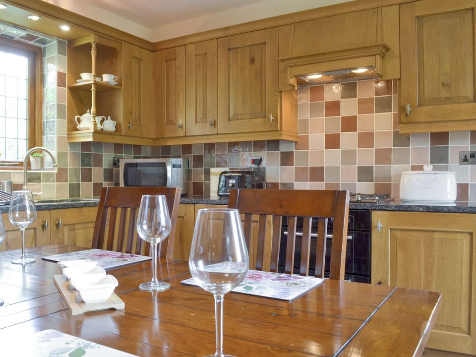 Well-equipped fitted kitchen | Railway Cottage, Longcliffe, near Ashbourne