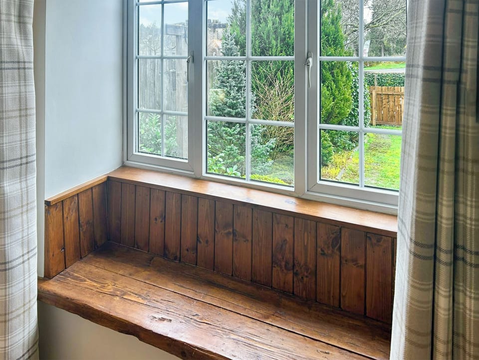 Garden looking out towards Kielder castle | Old Kielder Castle Cottage, Kielder, near Bellingham