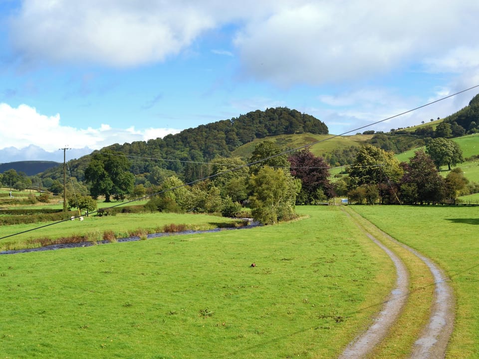 Wonderful views from the balcony | The Coach House, Llanarmon Dyffryn Ceiriog