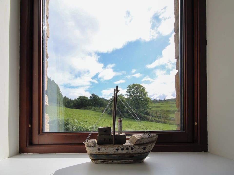 View from twin bedroom window | Achabeg, Inverlussa, near Achnamara