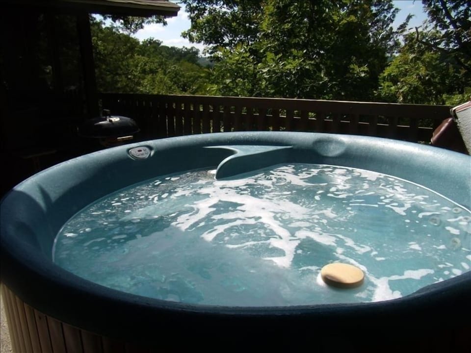 Hot Tub on Deck for ALL Seasons!