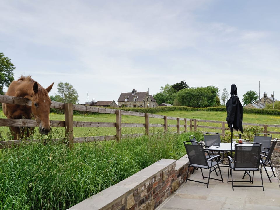 Sitting-out-area | Shrubberies Cottage, Old Liverton Village near Staithes