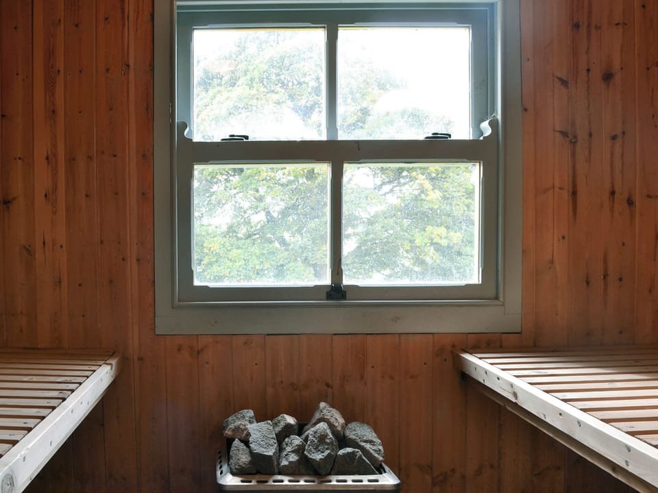 Welcoming sauna | Bowlees Holiday Cot, Wolsingham, near Stanhope