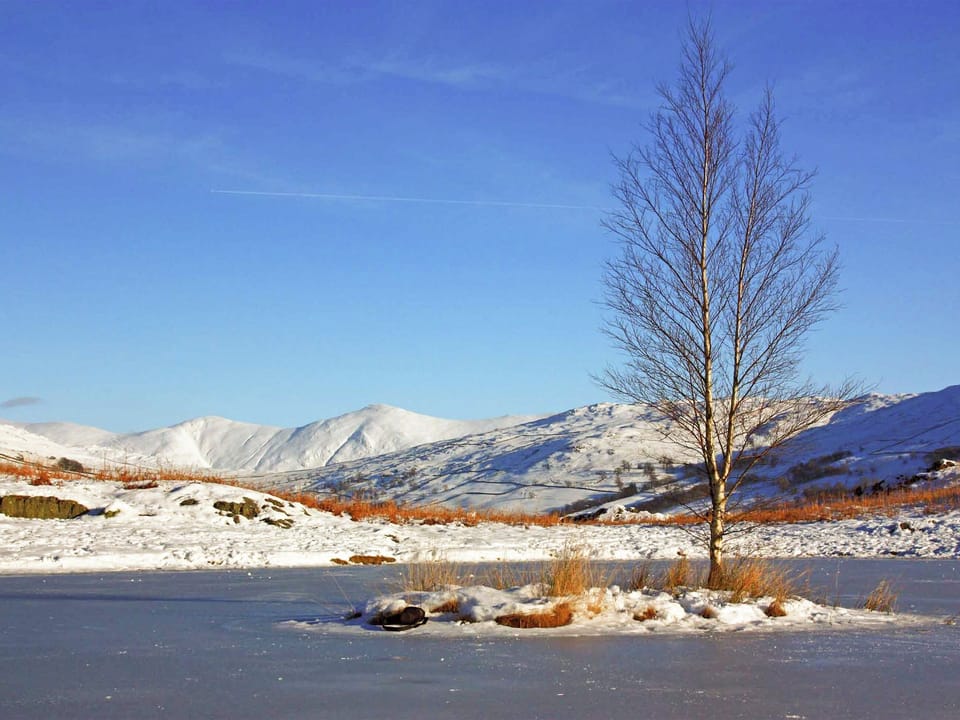 Picturesque Lily Tarn in winter | Glenmore Cottage, Ambleside