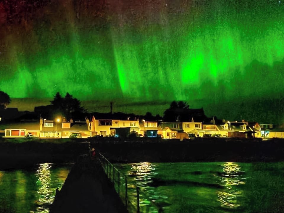 Northern Lights over Cross Tides | Cross Tides, Hilton near Tain
