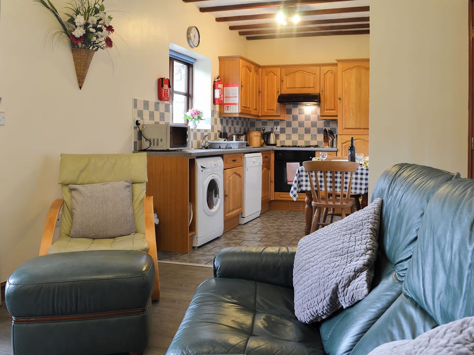 Open plan living space | Beudy Bach - Parciau Farm Cottages, Caernarfon