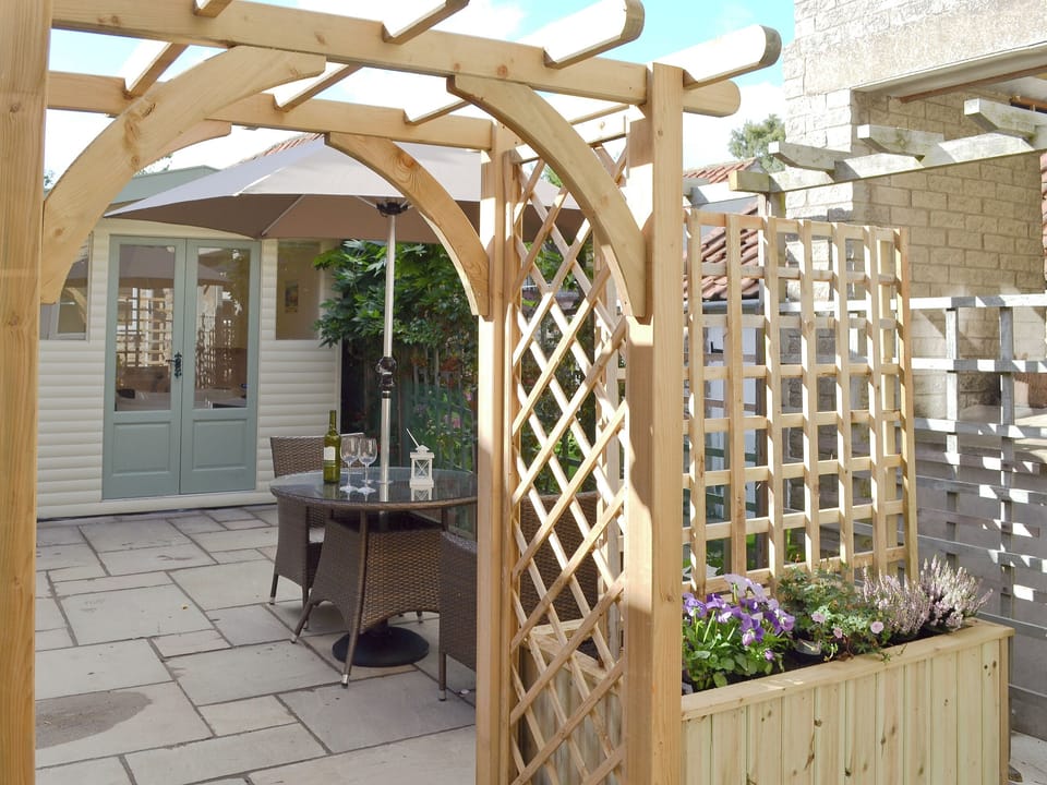 Patio | Hill View Cottage, Sinnington near Pickering