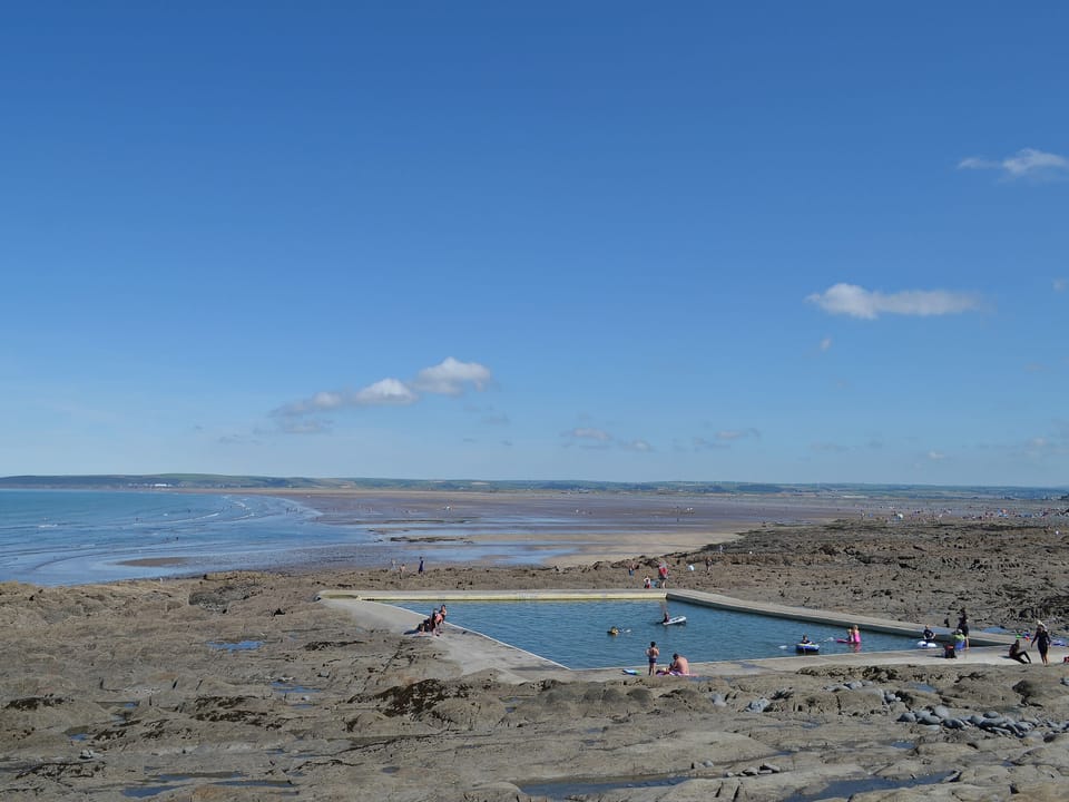 The sea pool at Westward Ho! 
