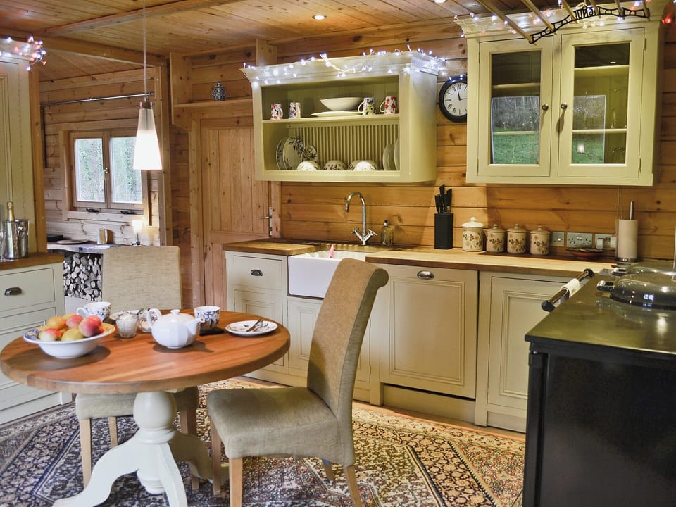 Well equipped Kitchen/diner | Ash Mill Cabin, Ashreigney, nr. Chulmleigh