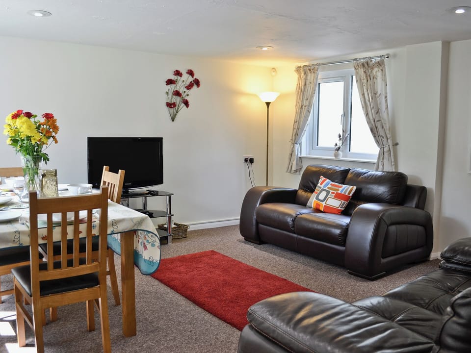 Living room | Riverton Lakes and Holiday Cottages - The Lodge, Swimbridge, nr. Barnstaple