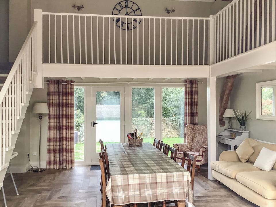 Dining Area | Foremark Threshing Barn - Foremark Cottages, Milton, near Repton