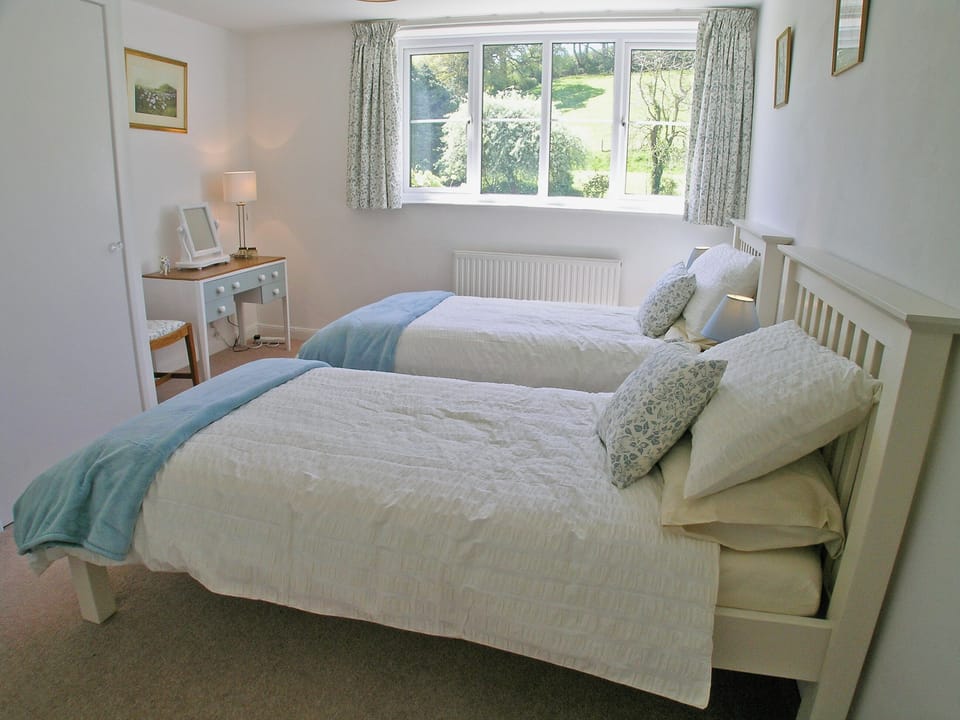 Twin bedroom | Purcombe Farmhouse, Whitchurch Canonicorum, nr. Bridport