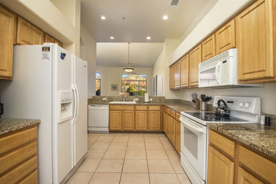 Fully stocked kitchen