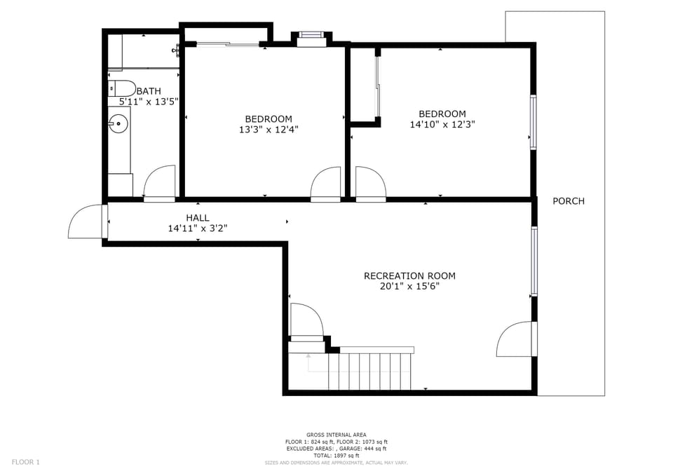 Lower level layout