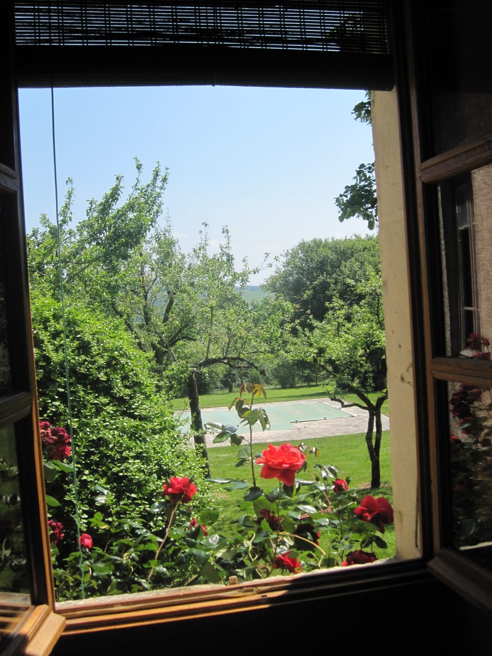 View over garden from Bedroom 2