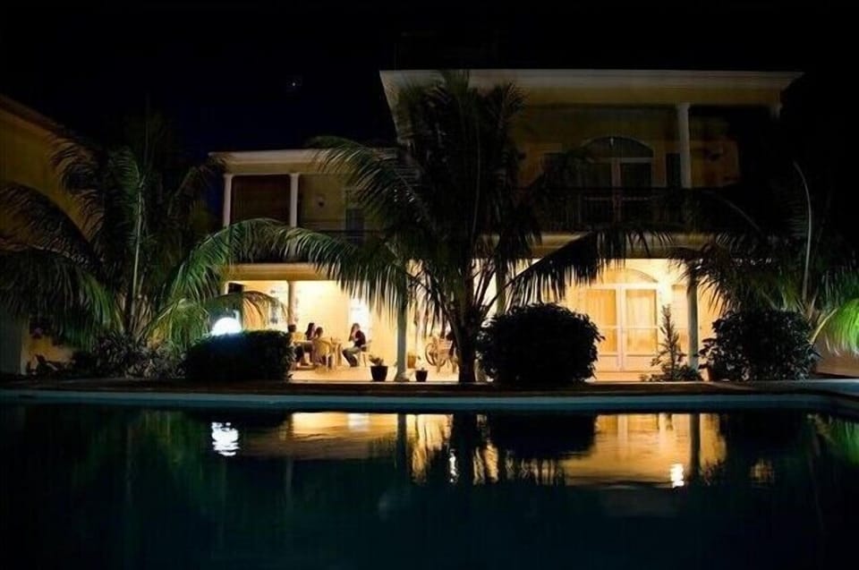 Villa at night